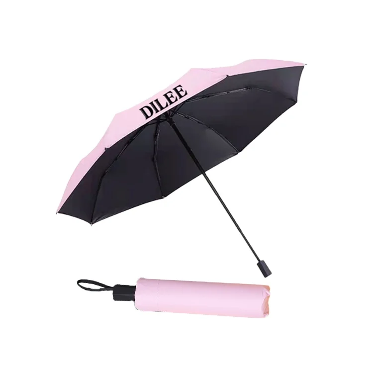 Custom Manual Open Portable Vinyl  Sunumbrella provides uv protection Folding Umbrella