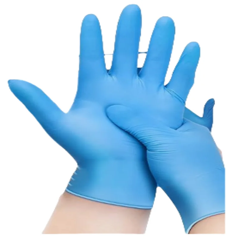 Nitrile Exam Gloves Blue 4 mil  Powder-Free Latex-Free for Medical Exam Cleaning and Food Prep Non Sterile