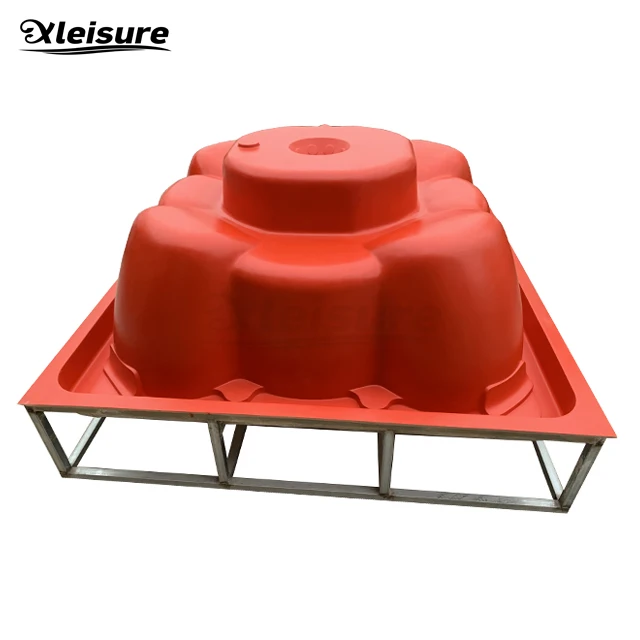 unique design square gel-coat spa hot tub mold (male mold) 8-person party spa mold bathtub mould
