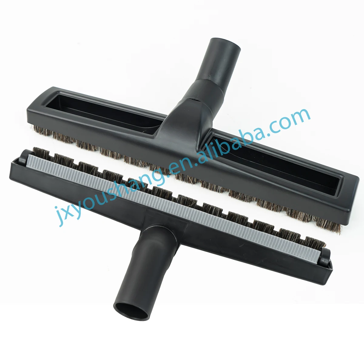 Factory 32/35mm High Quality Silicone Strip & Horse Hair Vacuum Cleaner Parts Floor Tiles Water Absorbing Brush Head Accessory