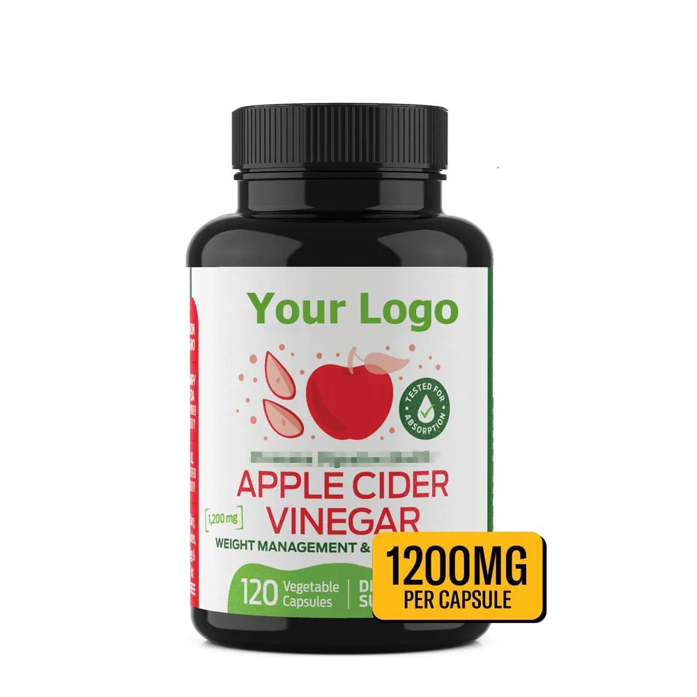 High Strength 5 Times Enlarge Weight Loss Control Immune Detox Cleanser Apple Cider Vinegar Capsule