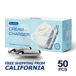 Food Grade 50 Pcs/Pack Greatwhip 8G Food Grade  Whipped Cream Chargers
