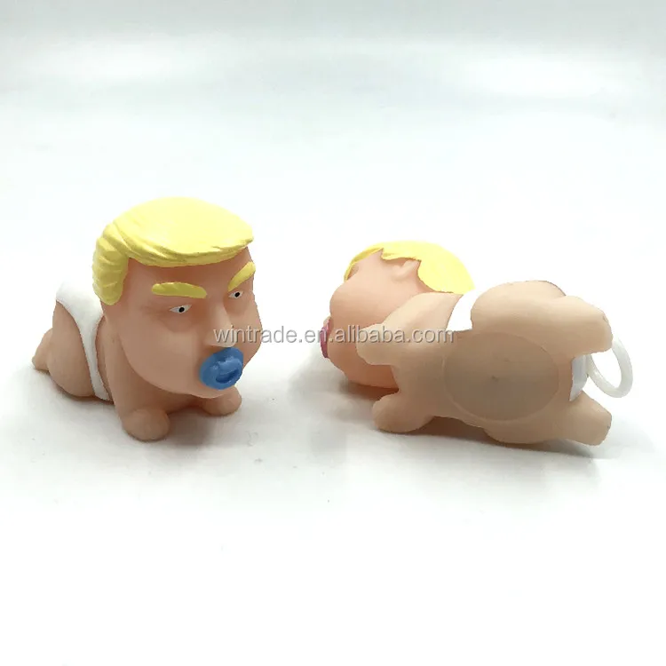 New Squeeze Moving Trump Fun Joke Rubber Walking Toy
