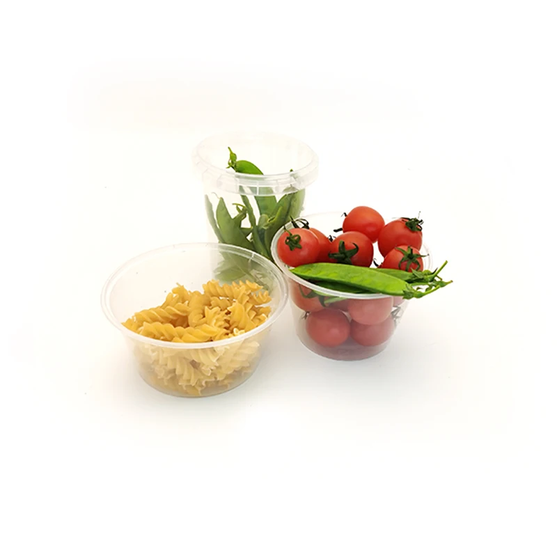 500 Plastic Bowl   Take Out Food Containers with Lids