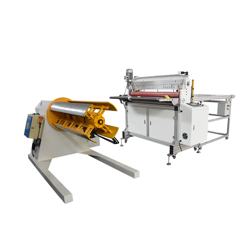cutting machine equipped with giant unloader and receiving platform