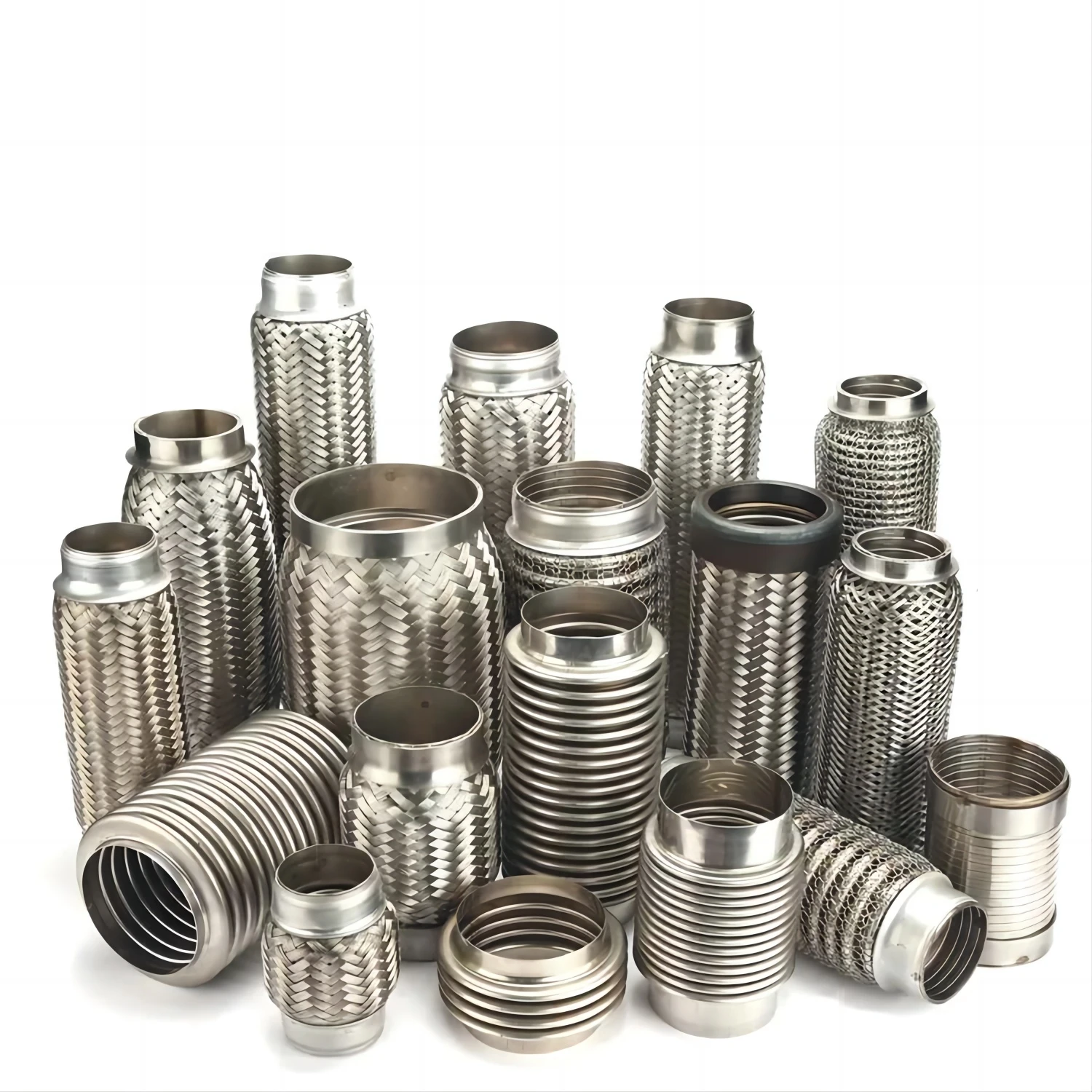 Auto Exhaust Flexible Pipe Bellows Suppliers Importers Factory Price Metal Stainless Steel Material Mesh Flex Pipe