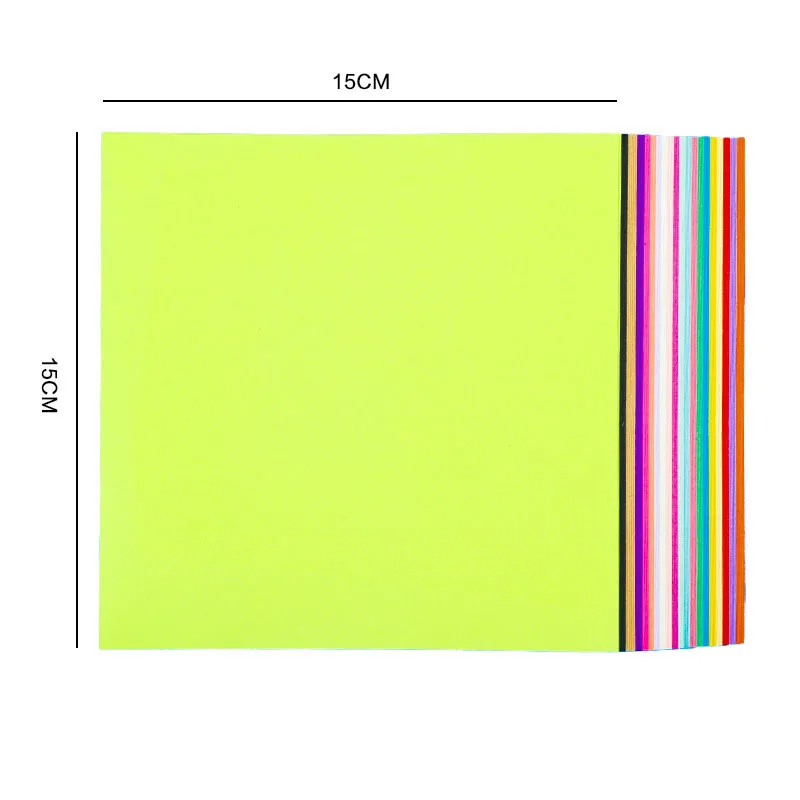 Profesional Handmade Diy Papel De Origami 3d Craft Flower Origami Paper 15*15cm Square Origami For Child