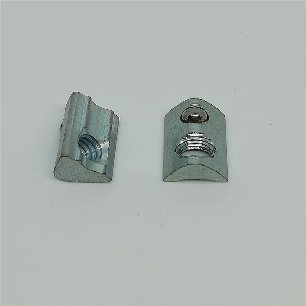 M3 M4 Spring steel loaded ball t nut for 2020 3030 aluminum profile
