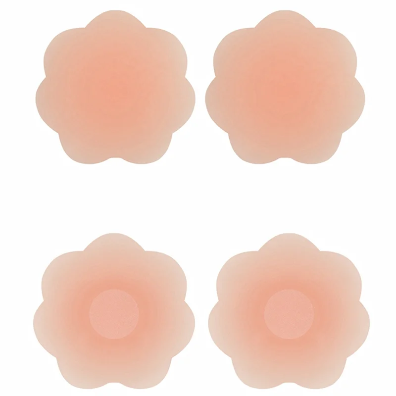 Waterproof Silicone Invisible Nipple Cover Reusable Nipple pasties Self Adhesive Nipple Covers