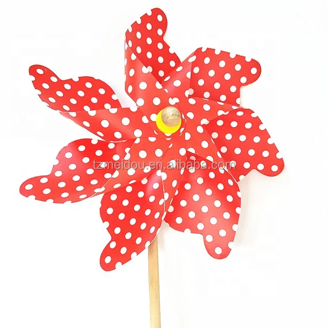 Supplier quality wind spinner pinwheel wooden windmill for kids toy