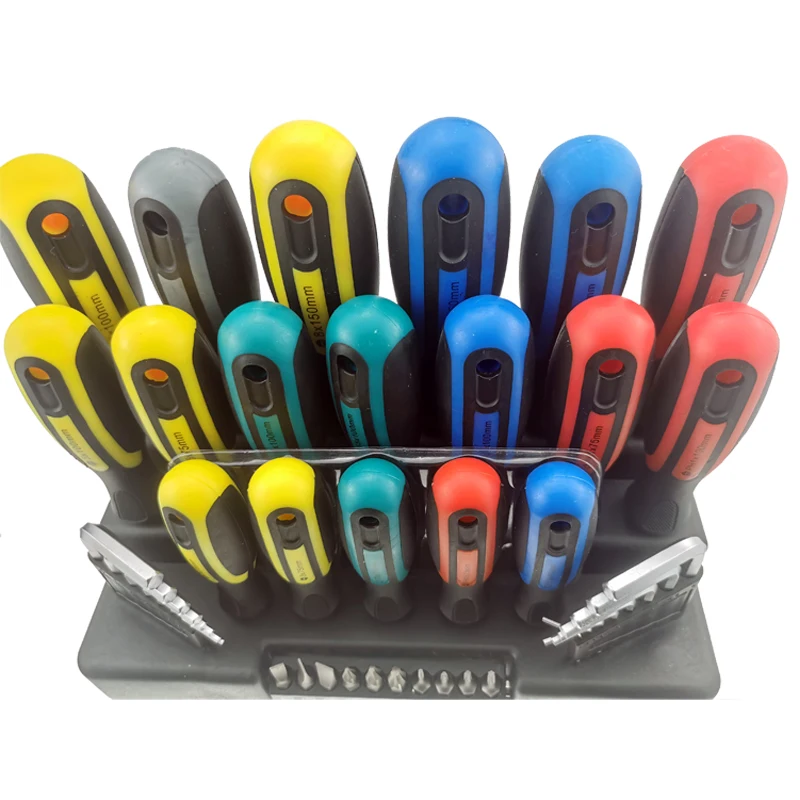 Professional Production Customization Color Screwdriver Hand Tool Bit Set Hex Key Household for Phone Screw Driver Magnetic