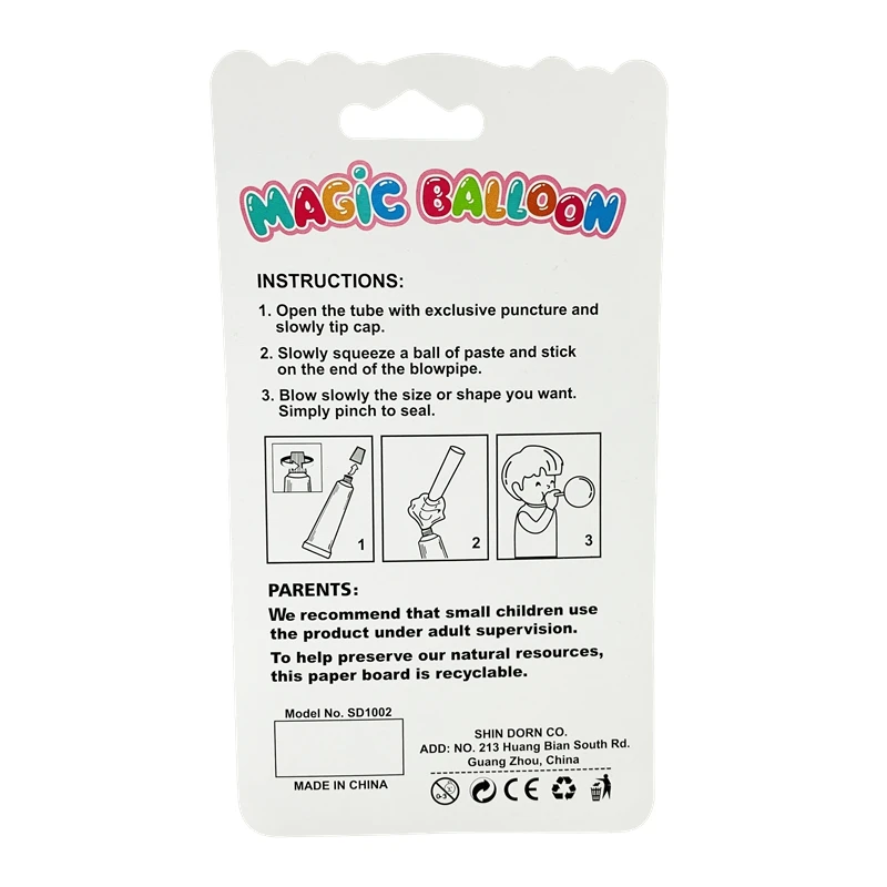 Novelty Blow Up Plastic Balloons with Straw Birthday Party Favors for Kids Products