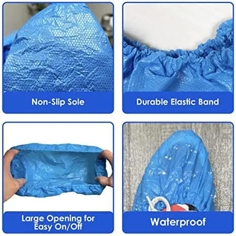 Disposable Cpe WaterProof Non Slip Plastic Shoe Covers