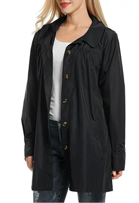 
Women fashion windbreaker army green jacket raincoat for women 