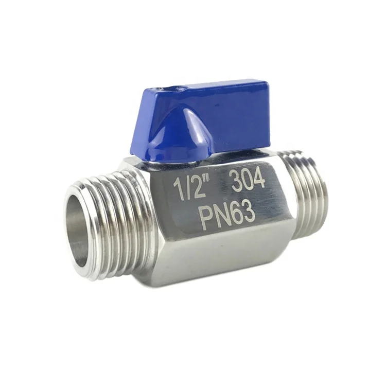 PN63 1/2in. MxM NPT Stainless Steel 304 Mini Ball Valve
