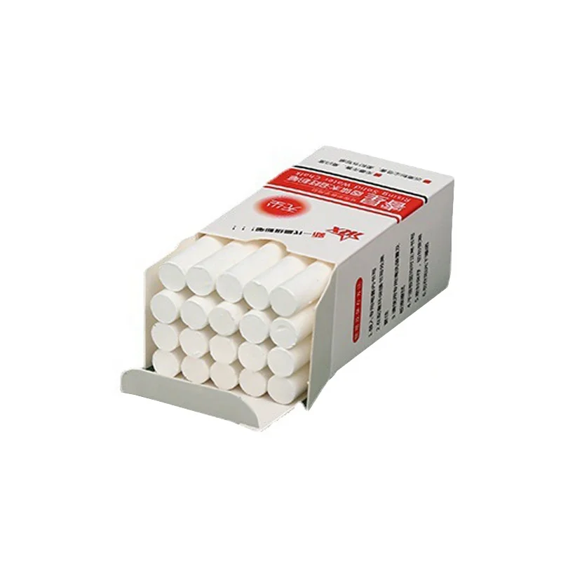 New Trend Product White Dustless Chalk 20pcs Eco-friendly Washable Colored Chalk