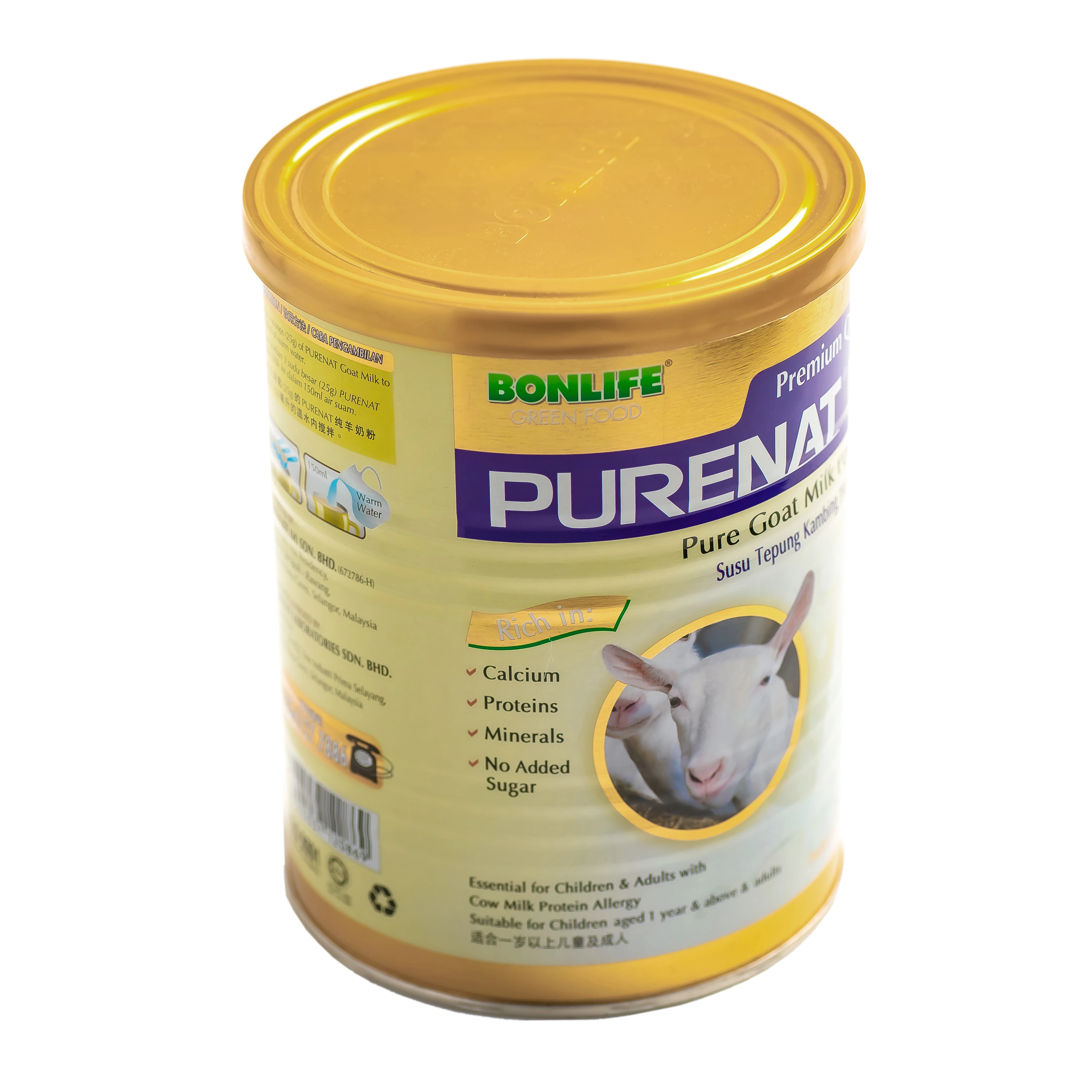 
Purenat Gold Full Cream Whole Goat Milk Powder 
