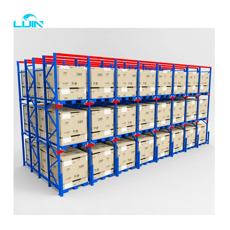 Heavy duty warehouse stackable detachable powder coating cheap forklift textile storage car tire pallet racks for sale