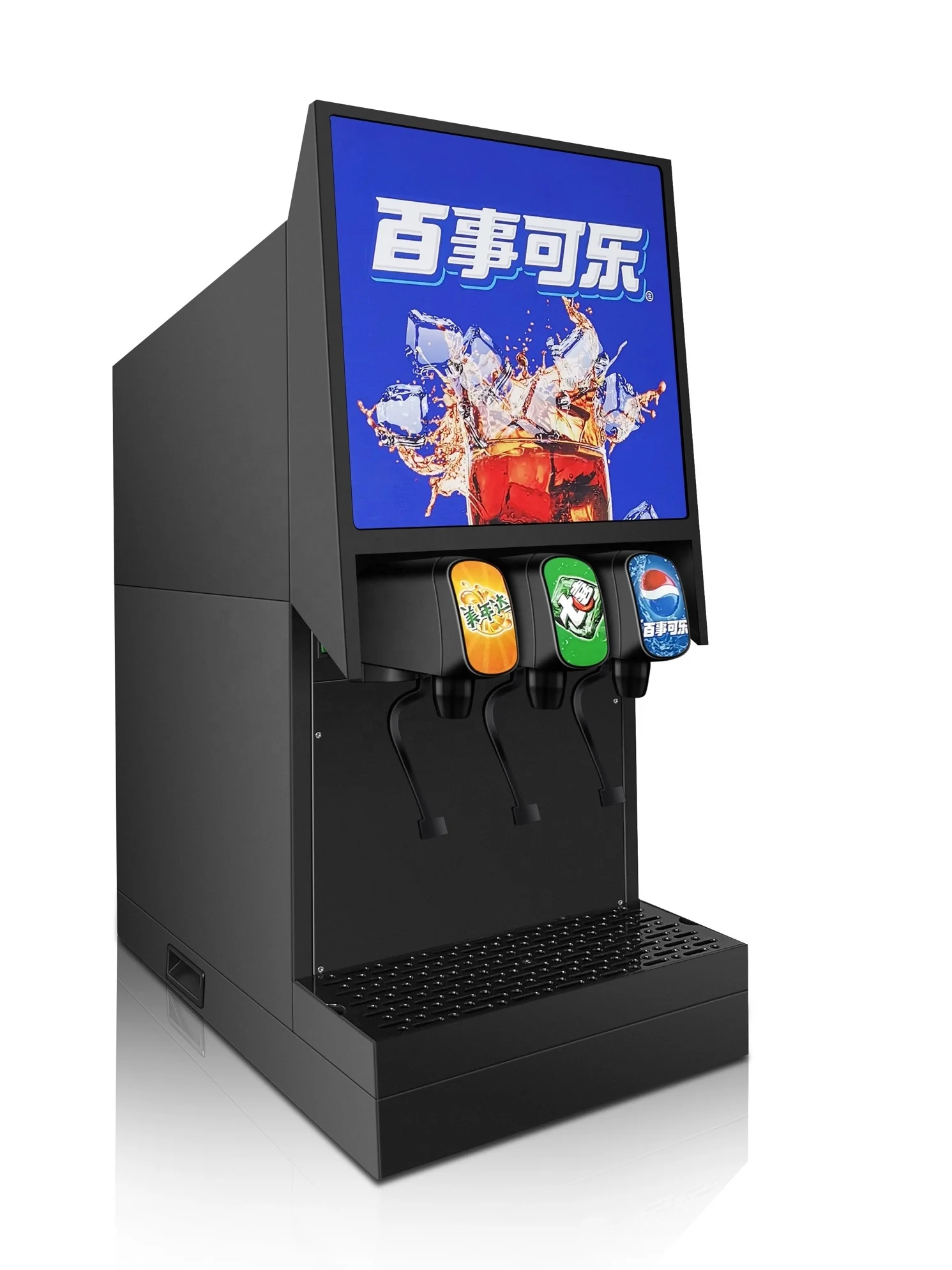 3-valve or 4-valve Carbonated Lemon Flavored Soda Beverage Making Machine/ Cold Drink  Fountain Dispenser Vending Machine