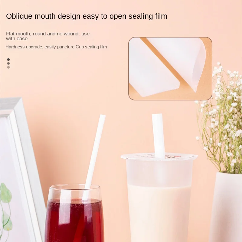 Eco friendly disposable kraft paper straw biodegradable bubble tea paper straw Individually wrapped paper drinking straw