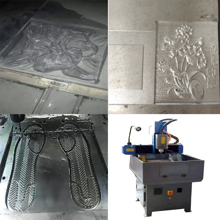 FW-4040 6060 Metal CNC Router Brass Copper Aluminum Engraving CNC Machine Heavy Metal Mold CNC Router