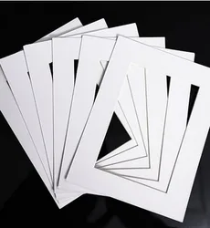 Side Width 3cm 4cm Backing Board Wholesale White Cardboard for Photo Frame With Clear Opp Bags Packing