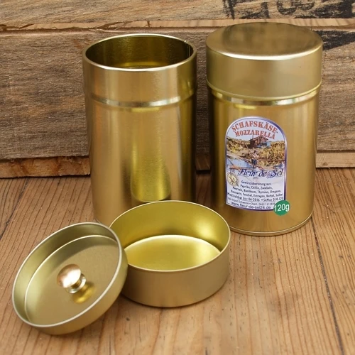 Multi sizes tea tin cans with double lids food safe air tight 1.5oz 2oz 2.5oz 3oz 3.5oz 4oz 5oz metal tea cans 66x83 82x112mm