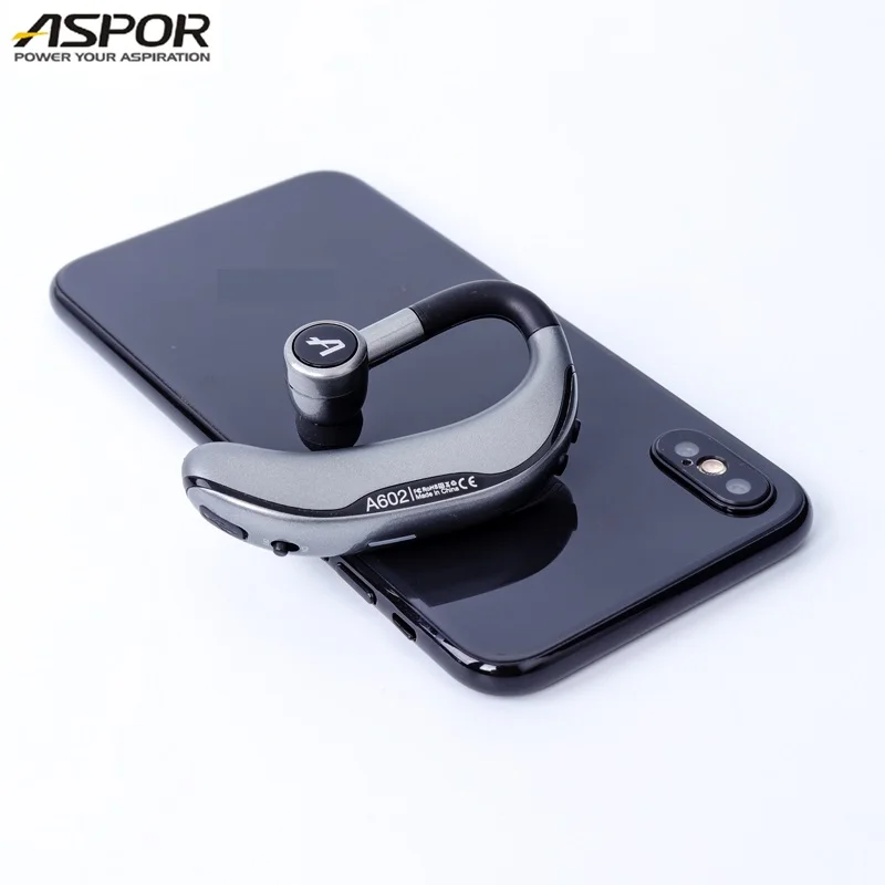 ASPOR IPX4 Waterproof Long Talkingtime and Standby Connect Two Phones BT Wireless Earphone