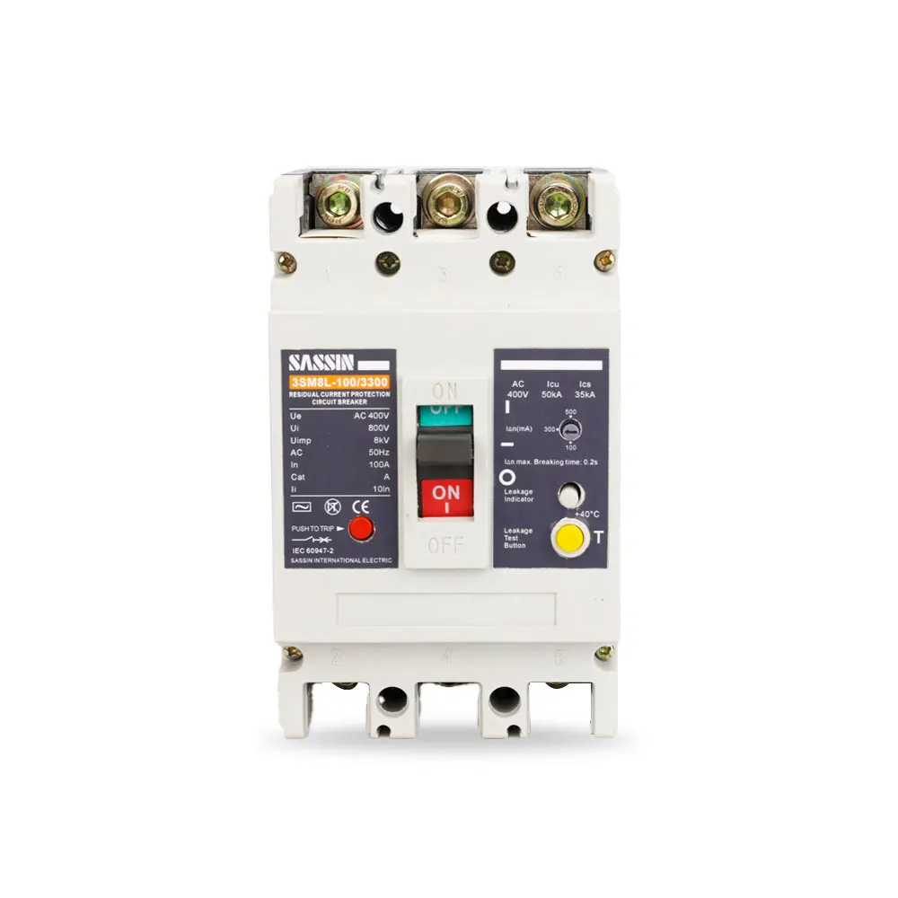 3SM8L-630 3P 4P 630A 80kA MCCB автоматические выключатели в литом корпусе с защитой от утечки