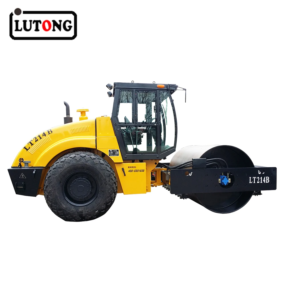 Original used lutong 14ton Road Roller machinery second-hand roller with low working hours and good price