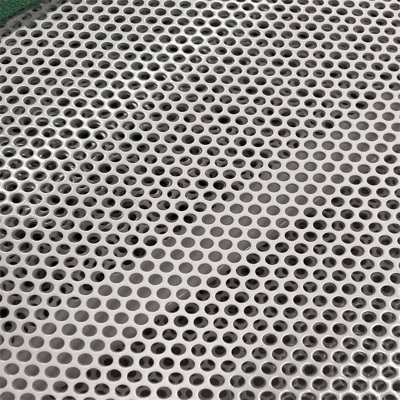 5mm hole Powder Coated  aluminum perforated  metal sheet for decoration