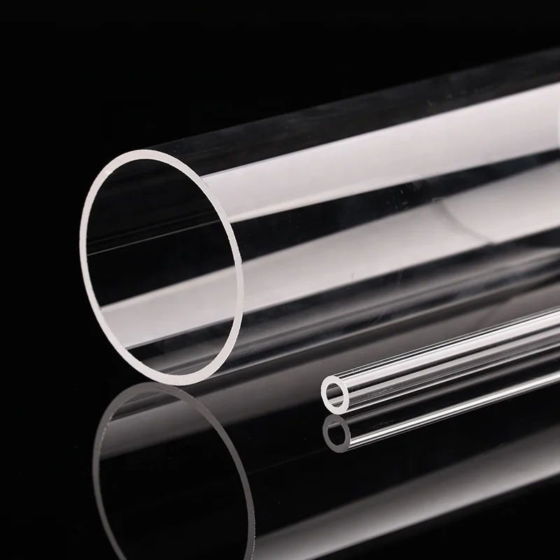 SUCCESS high temperature resistance can be customized size quartz glass tube fused quartz transparent quartz tube