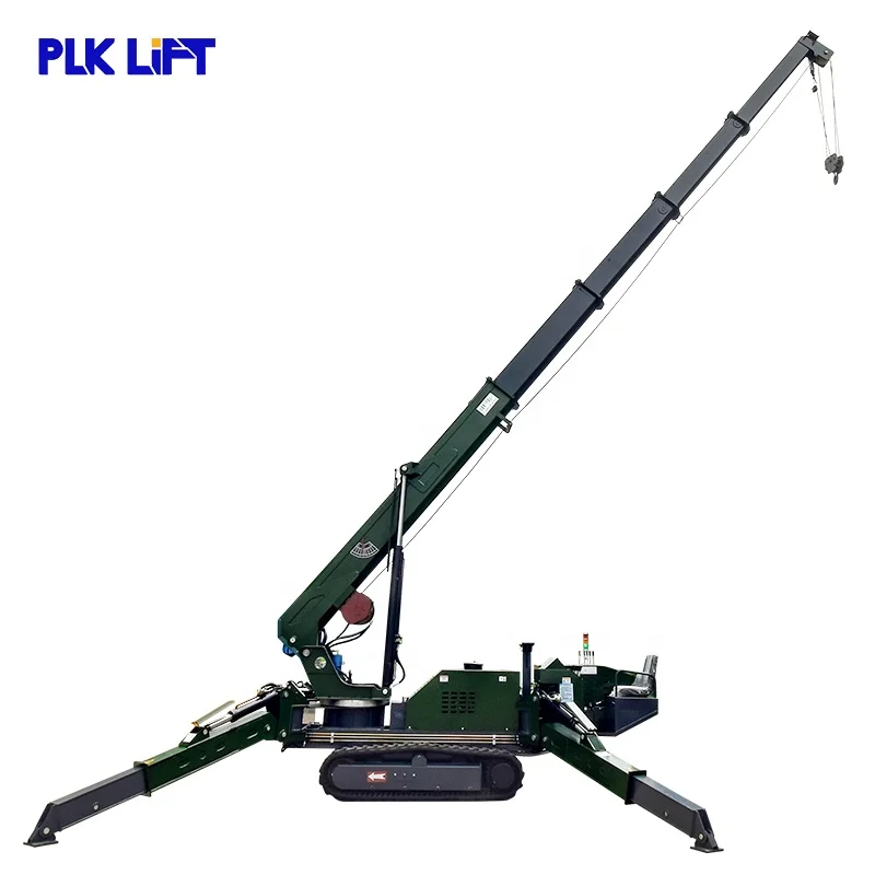 PLK 1.2T 3T 5T 8T 12T 14T CE Marked Crawler Hoist Hydraulic Telescopic Diesel Track Spider Crane