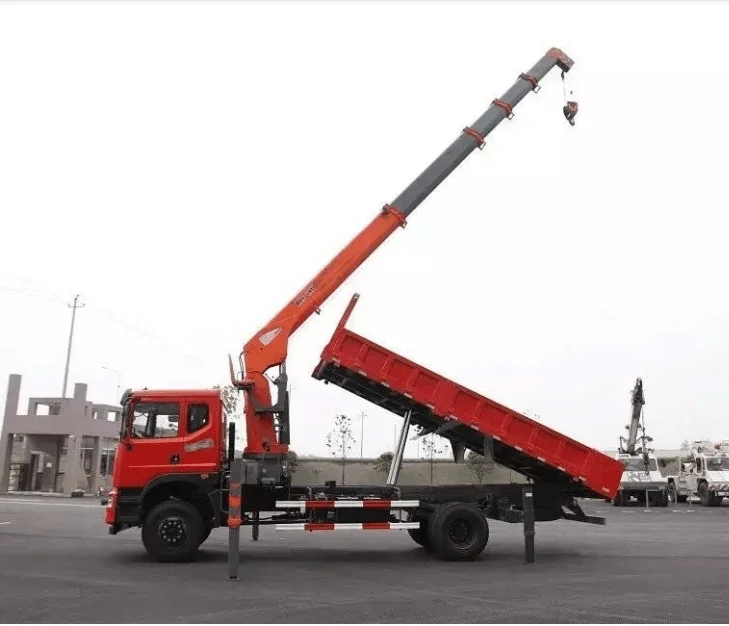More Than 10 Years Production Experience Cargo Truck 10tons Straight Mounted Crane Truck