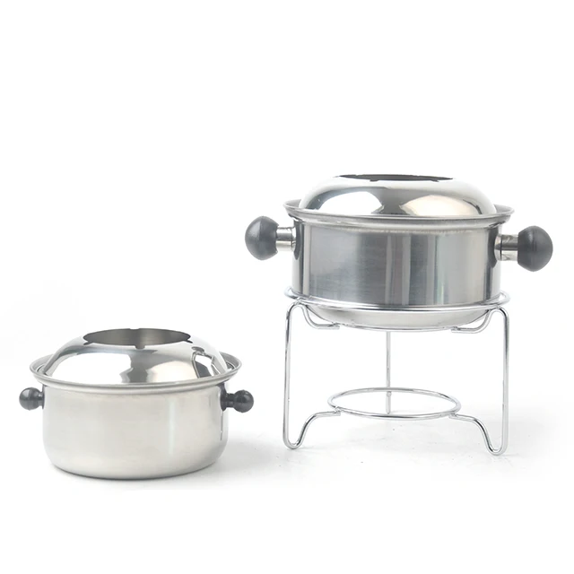 Stainless steel Fondue Pot Cheese And Chocolate Fondue Set