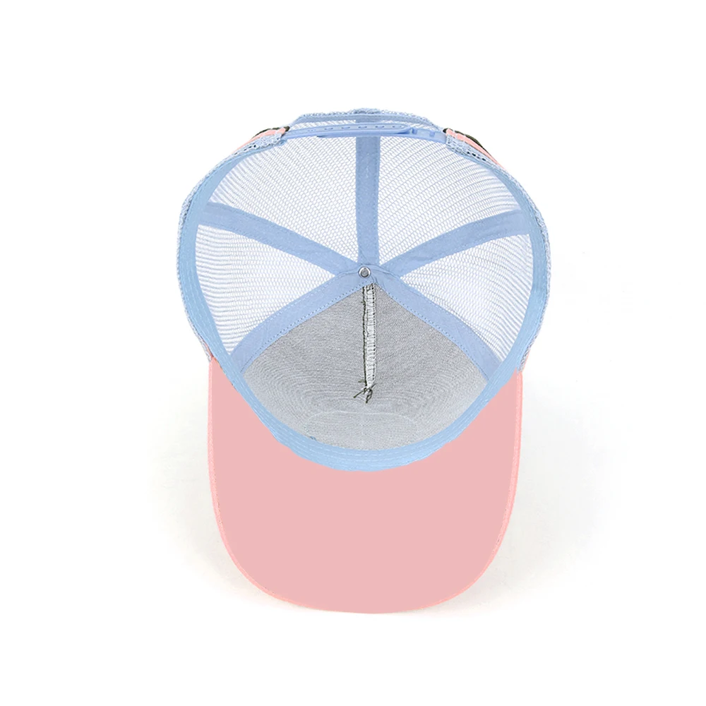 Custom Bulk Australian Quality 5 Panel High Profile Underbrim Printing Structured Cap Gorras Mesh Trucker Hat with print logo