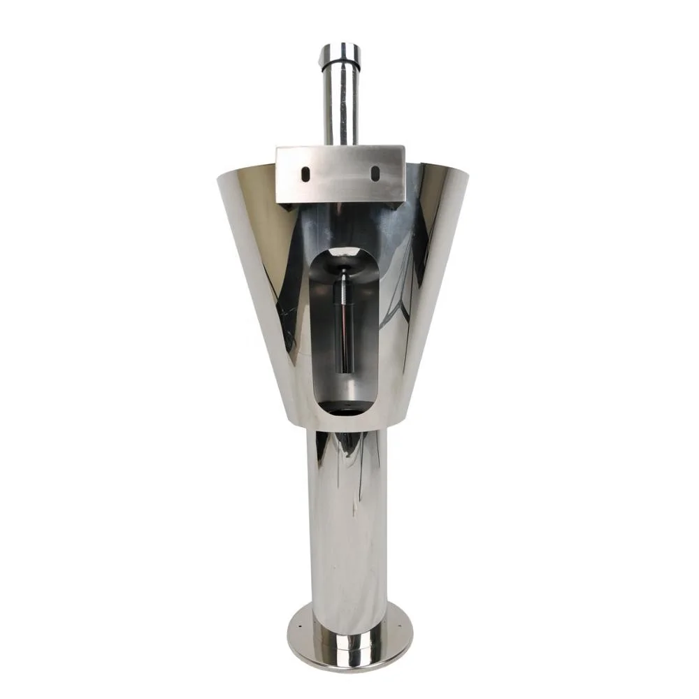 YUSUN Public Stainless Steel Floor Standing Wash Hand Basin With Pedestal