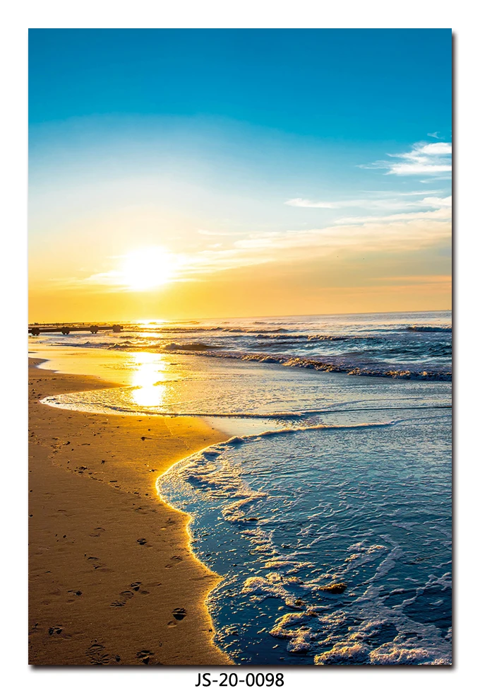 Modern Seascape Rock Acrylic Unframed Decorative Paintings That Can Be Customized for Living Room Art Wall Paintings