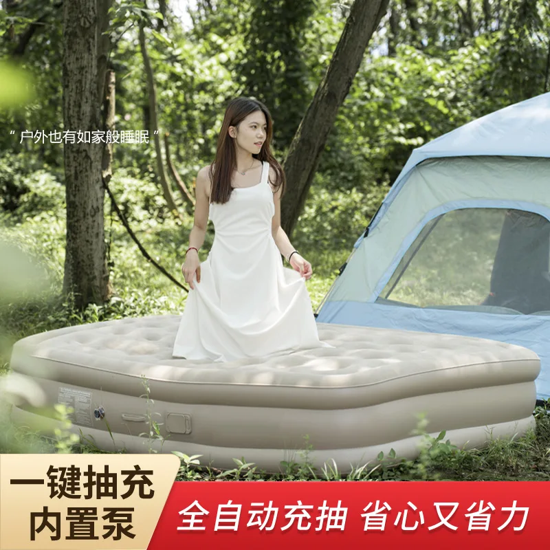 Truck SUV Air Mattress Inflatable Car Portable Sleeping Pad Air Bed for Travel Camping with built-in electric inflatable pump