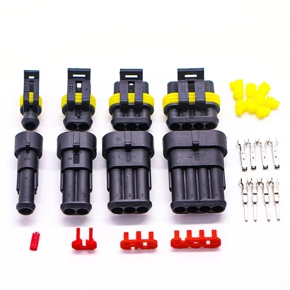 Automotive waterproof connector sets 1.5 series connector HID male and female plug 408pcs