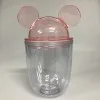 2021 Новый стиль высококачественный пластиковый мини-стакан для ушей МИККИ Мауса без бисфенола А стакан воды бутылка с крышкой и
