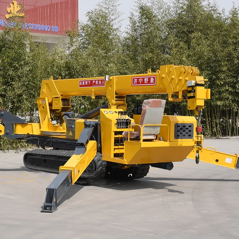 sitong 3 ton mini telescopic spider lifting crawler crane for sale