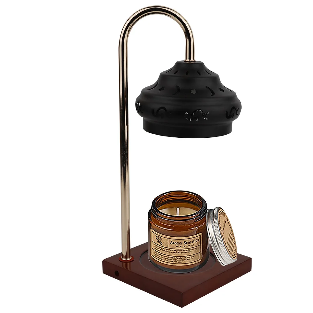 New design copyrights reserved metal candle warmer lamp dimmer& timer switch fragrance scented wax warmer metal