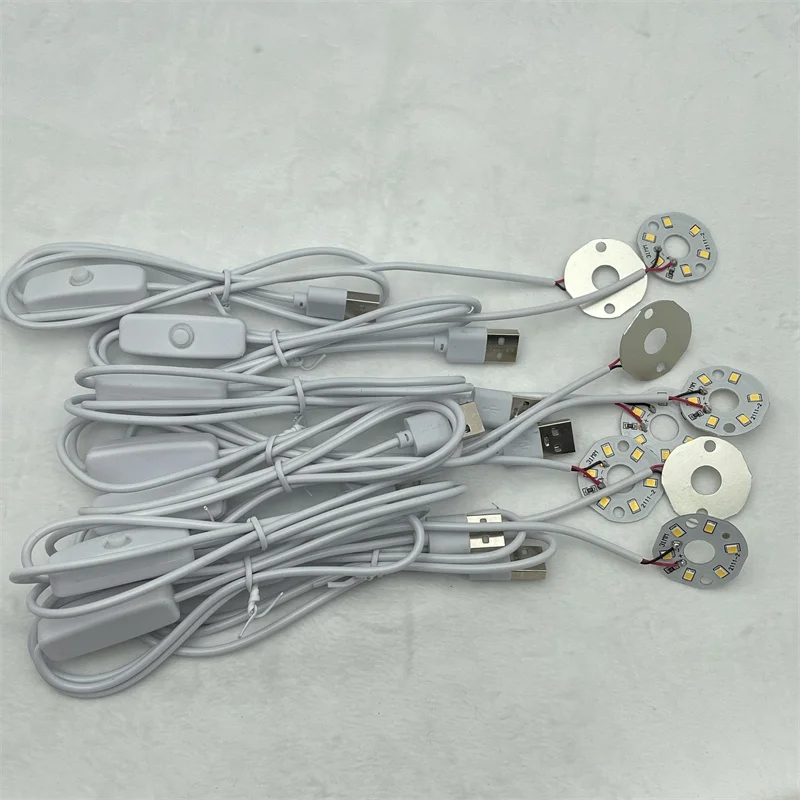 Colors Light Source USB Universal Wires With Switch LED lamp Board