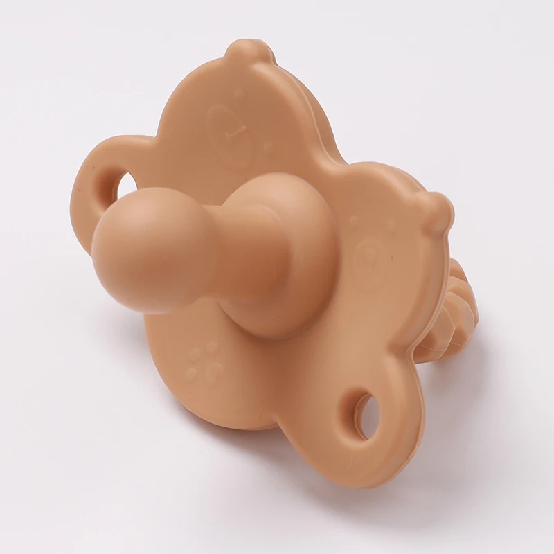 Factory Bear Design BPA Free Customize Infant Orthodontic Pacifier Newborn and Toddlers Baby Nipple Products Baby Pacifier