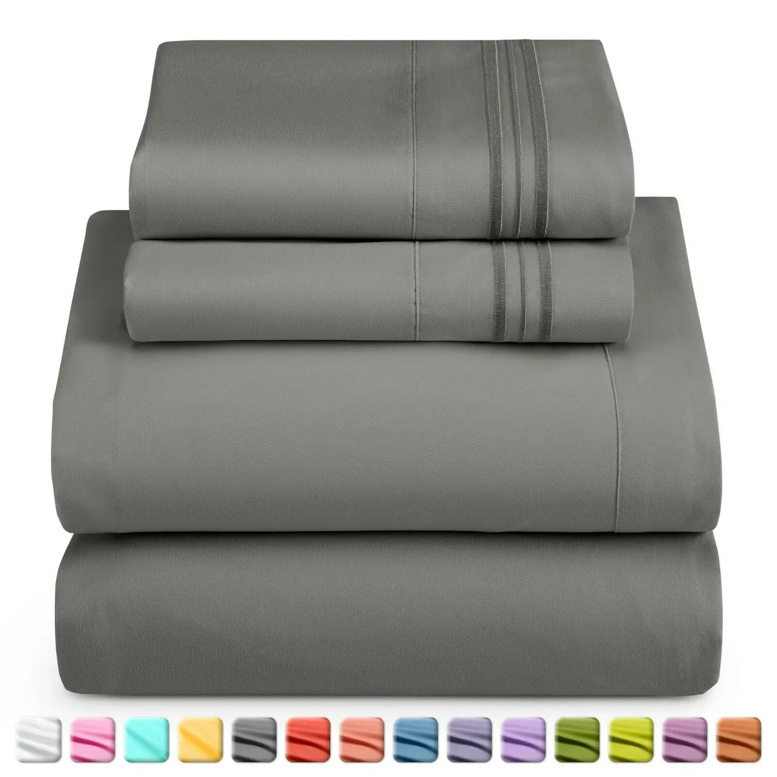 Wholesale Woven Bedding Set Cheap Full Size 100% Polyester Microfiber Bed Sheet Set Mix