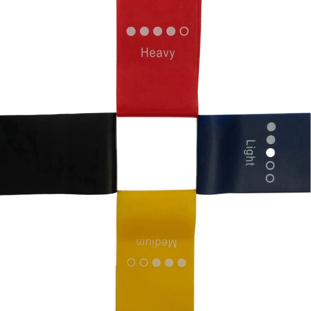 100% pure latex mini resistance bands set and stretch band