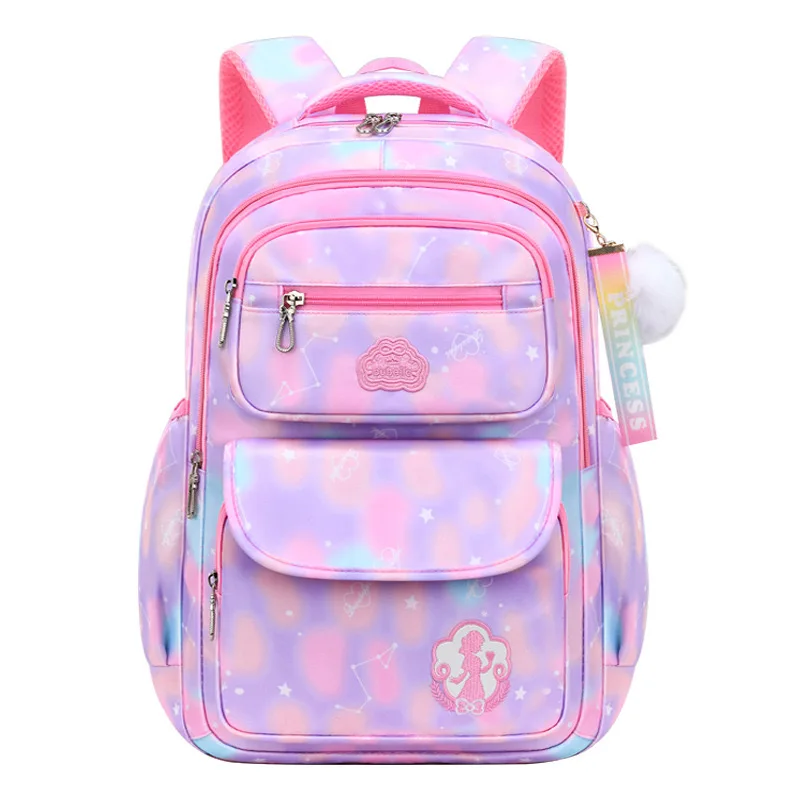Large size primary school student schoolbag girl  to six new cute princess children super light and  waterproof rucksack