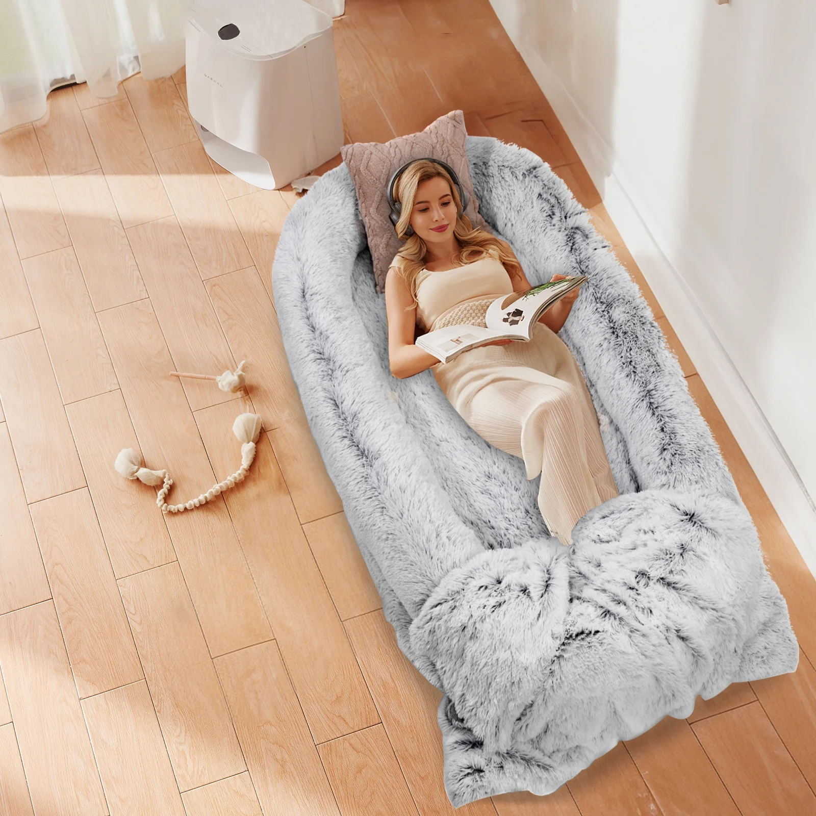 Большая кровать для взрослых с подушкой и одеялом очень большие кровати собак людей домашних животных пеной эффектом памяти можно стирать в стиральной машине