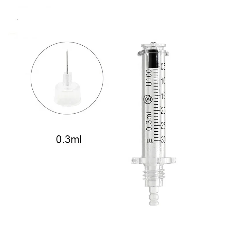 
Fast shipping Disposable sterile 0.3ml 0.5ml ampoule head for Hyaluronic Pen Mesotherapy Gun 